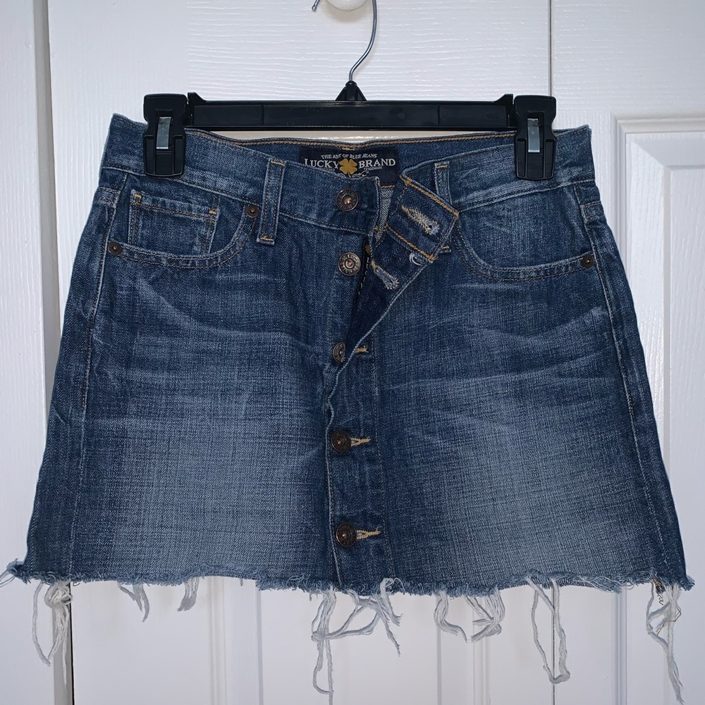 Lucky Brand Jean skirt, size 0